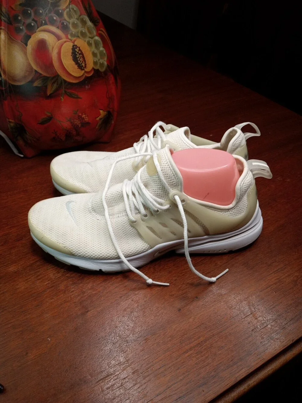 Nike Air Presto Womens 10M Knit Sock Sneakers White Pure Platinum Shoes